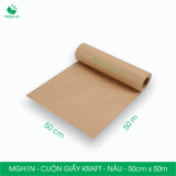  MGH1N - 0.5x50m - CUỘN GIẤY KRAFT GÓI HÀNG MÀU NÂU 