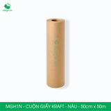  MGH1N - 0.5x50m - CUỘN GIẤY KRAFT GÓI HÀNG MÀU NÂU 