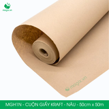  MGH1N - 0.5x50m - CUỘN GIẤY KRAFT GÓI HÀNG MÀU NÂU 