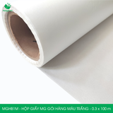  MGHB1M - Hộp giấy cuộn MG - Pelure gói hàng màu trắng - 0.3x100m 