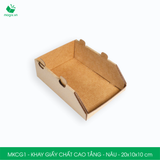  MKCG1 - Khay giấy chất cao tầng - Nâu - 20x10x10 cm 