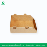  MKCG1 - Khay giấy chất cao tầng - Nâu - 20x10x10 cm 