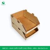  MKCG1 - Khay giấy chất cao tầng - Nâu - 20x10x10 cm 