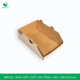  MKCG2 - Khay giấy chất cao tầng - Nâu - 25x15x15 cm 