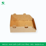  MKCG3 - Khay giấy chất cao tầng - Nâu - 30x20x15 cm 