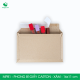  MPB1 – 16x11cm – PHONG BÌ GIẤY CARTON MÀU XÁM 