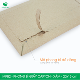  MPB2 – 20x13cm – PHONG BÌ GIẤY CARTON MÀU XÁM 