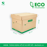  MS03B - 46x33x24 cm - Thùng đựng hồ sơ A3 nắp rời 
