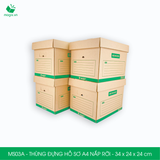  MS03A - 34x24x24 cm - Thùng đựng hồ sơ A4 nắp rời 