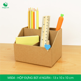  MS04 - HỘP ĐỰNG BÚT ĐA NĂNG 4 NGĂN BẰNG GIẤY CARTON 