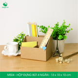  MS04 - HỘP ĐỰNG BÚT ĐA NĂNG 4 NGĂN BẰNG GIẤY CARTON 