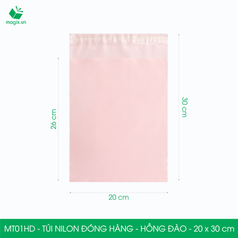 Túi nilon - màu hồng đào