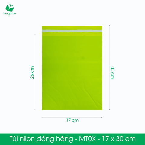 Túi nilon - màu xanh lục