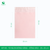  MT1HD - Túi nilon đóng hàng màu Pastel - Hồng đào - 25x35cm 