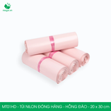  MT21HD - Combo 100 túi nilon đóng hàng màu Pastel - Hồng đào - 32x45cm 