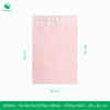  MT2HD - Túi nilon đóng hàng màu Pastel - Hồng đào - 28x42cm 