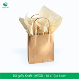  MTG0 - 16x13x6 cm - Túi giấy Kraft 