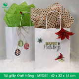 MTG5T  - 42x32x14cm - Túi giấy Kraft màu trắng 