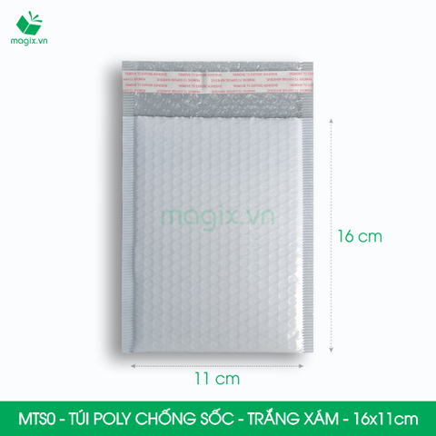 Túi poly chống sốc - trắng xám