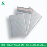  MTS2 - 21.5x12 cm - Túi poly chống sốc - Trắng xám 