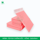  MTS3H - 26.5x18cm - Túi poly chống sốc - Hồng 