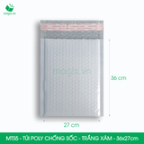  MTS5 -  36x27cm - Túi poly chống sốc - Trắng xám 