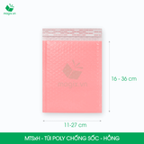  TÚI POLY CHỐNG SỐC - HỒNG - NHIỀU SIZE 