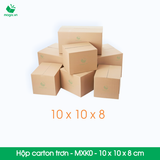  MXK0 - 10x10x8 cm - Hộp carton trơn - Mua 500 hộp trở lên với giá 900đ/hộp 
