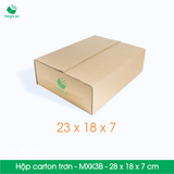  MXK3B - 23x18x7 cm - [20 hộp/pack] - Hộp carton trơn 