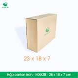  MXK3B - 23x18x7 cm - [20 hộp/pack] - Hộp carton trơn 