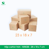  MXK3B - 23x18x7 cm - [20 hộp/pack] - Hộp carton trơn 