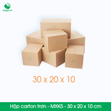  MXK5 - 30x20x10 cm [20 hộp/pack] - Hộp carton trơn 