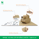  MFK06E - Xe tăng lắp ráp bằng carton - 16x8x14 cm 