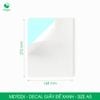 giấy decal đế xanh a5