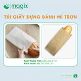  MFT1A - Túi bánh mì trắng - 24 x 9,5 x 4,5 cm 