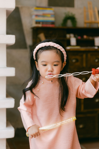 Áo dài Dáng xưa Yên Phụng BÉ - Cam sữa