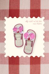 Dép chiếu cói DC-003 Đá bào - Cherry