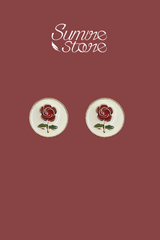 Hoa tai D1904 Hoa mẫu đơn retro