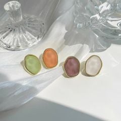 Hoa tai D1706 Đá retro nâu