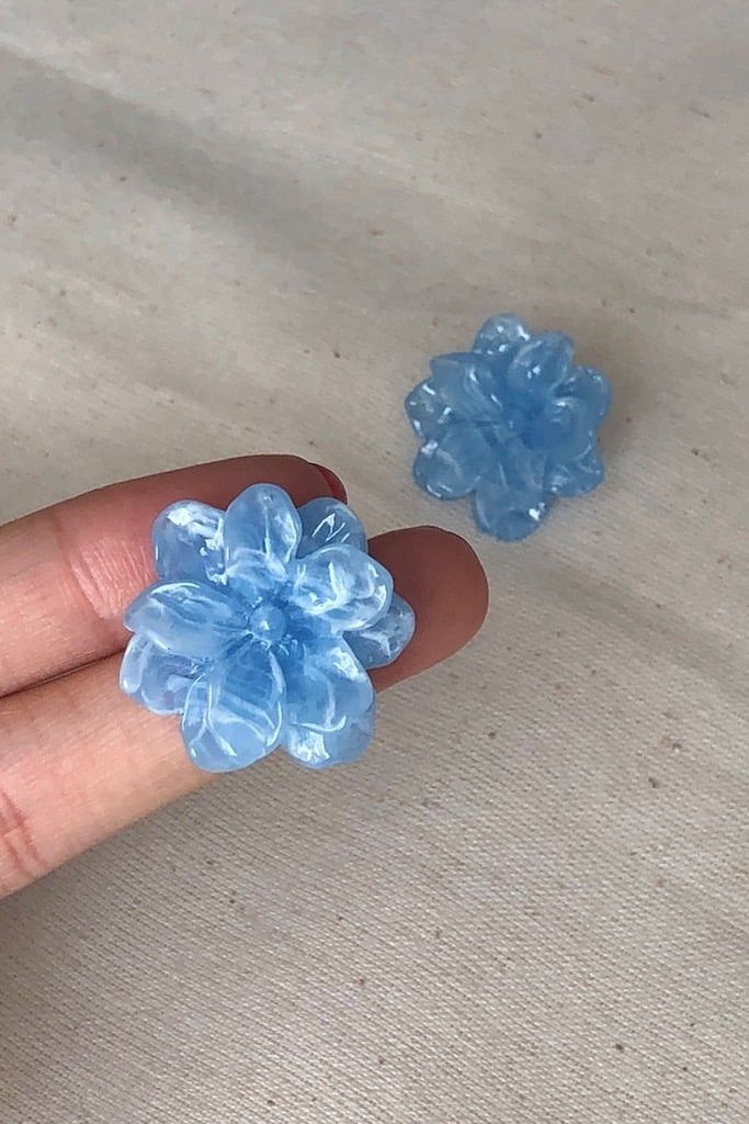 Hoa tai D2015 Hoa tai hoa xà cừ xanh biển