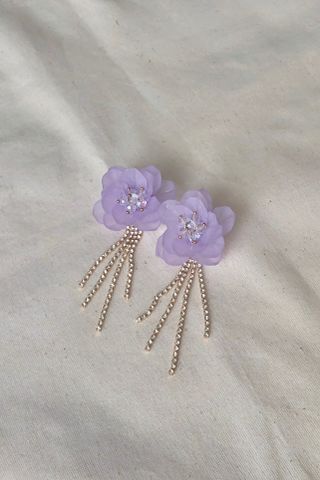 Hoa tai D2003 Hoa tai hoa tím lớn