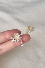 Hoa tai D2011 Hoa tai hoa mai vàng nhỏ lấp lánh