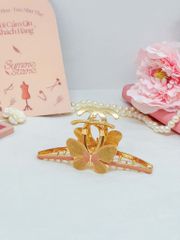 Kẹp tóc KE-011 kim loại cánh bướm ánh hồng