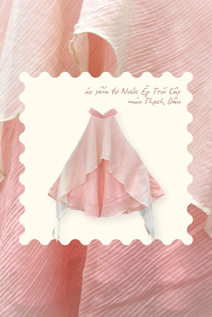 Áo yếm tơ Nước ép trái cây - Thạch dâu