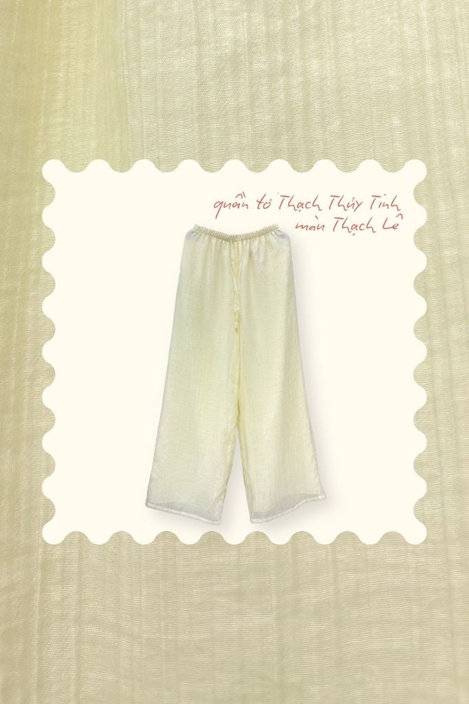 Quần tơ Thạch thủy tinh - Thạch lê
