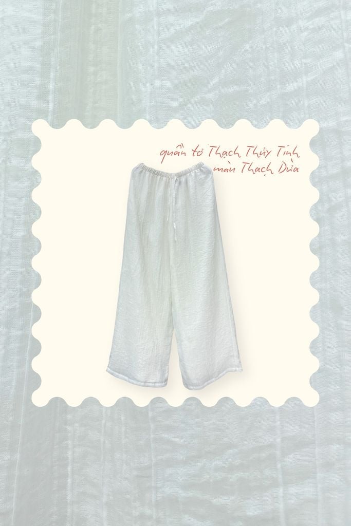 Quần tơ Thạch thủy tinh - Thạch dừa