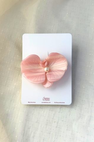 Kẹp tóc KE-077 hoa lan sứ - hồng