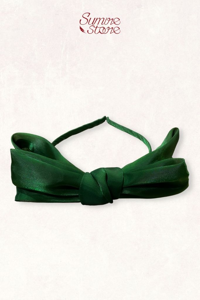 Cài tóc Organza nơ