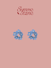 Hoa tai D1902 Chùm hoa xanh biển