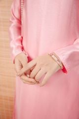 Áo dài Lụa tơ tằm Phúc Lan - Hồng